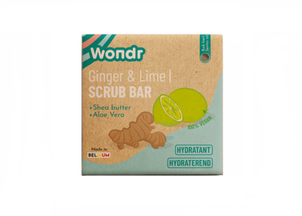 Wondr Shower Bar Ginger & Lime Scrub